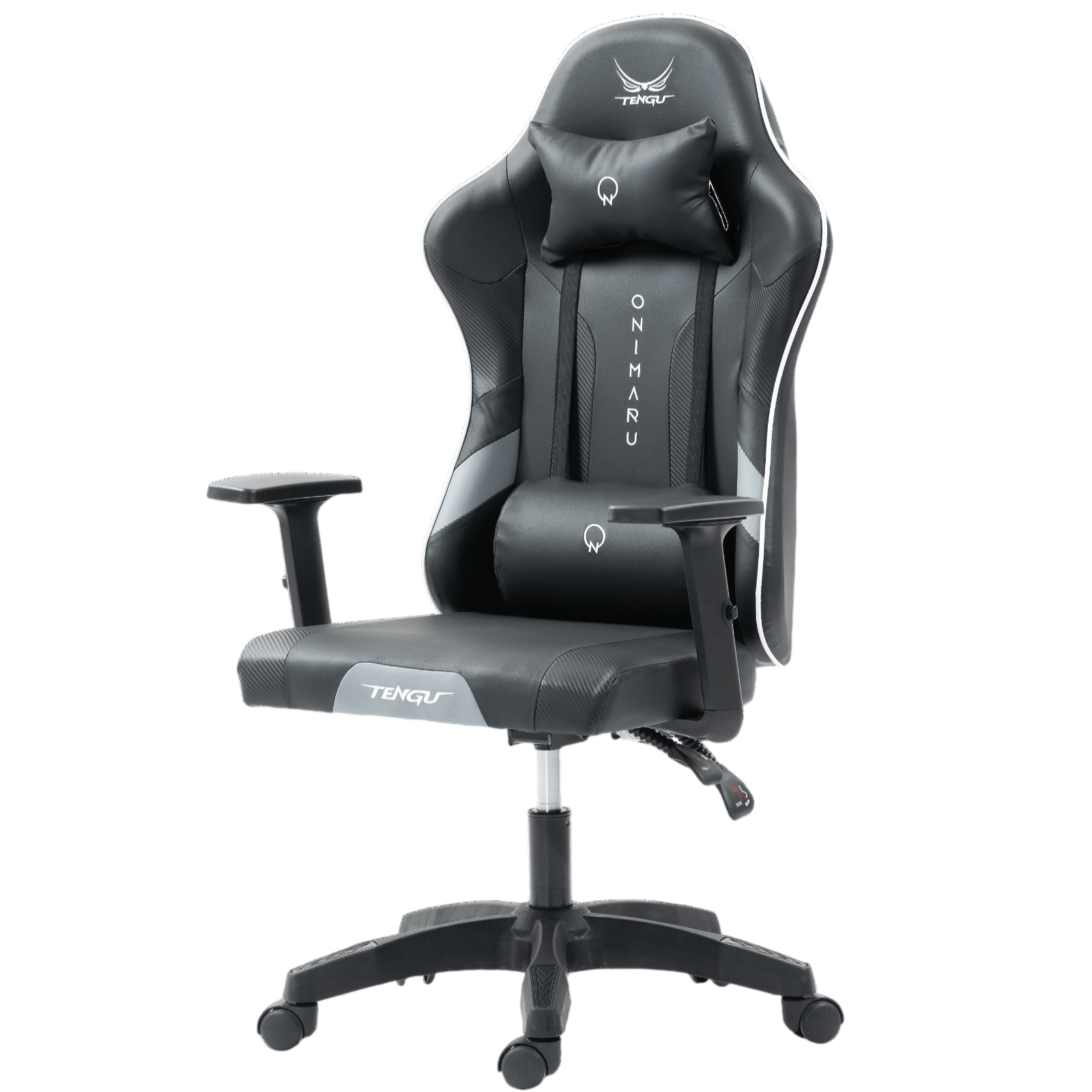 เก้าอี้เกมมิ่ง TENGUGAMINGGEARS รุ่น ONIMARU (CH-ON-PL) สีดำ (เบาะหนัง)_0