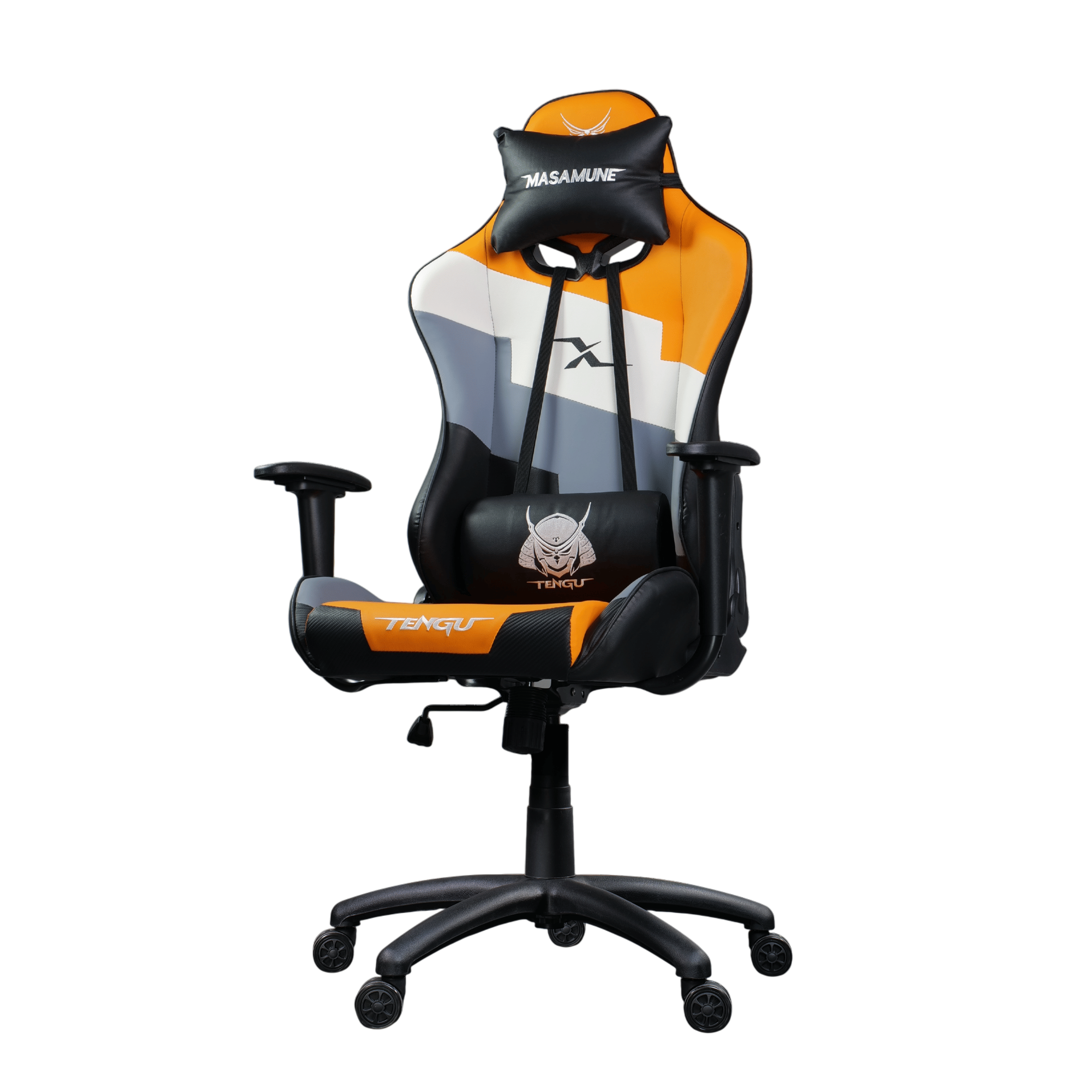เก้าอี้เกมมิ่ง TENGUGAMINGGEARS รุ่น MASA-X (CH-MX-OR) สีส้ม เบาะหนัง_0