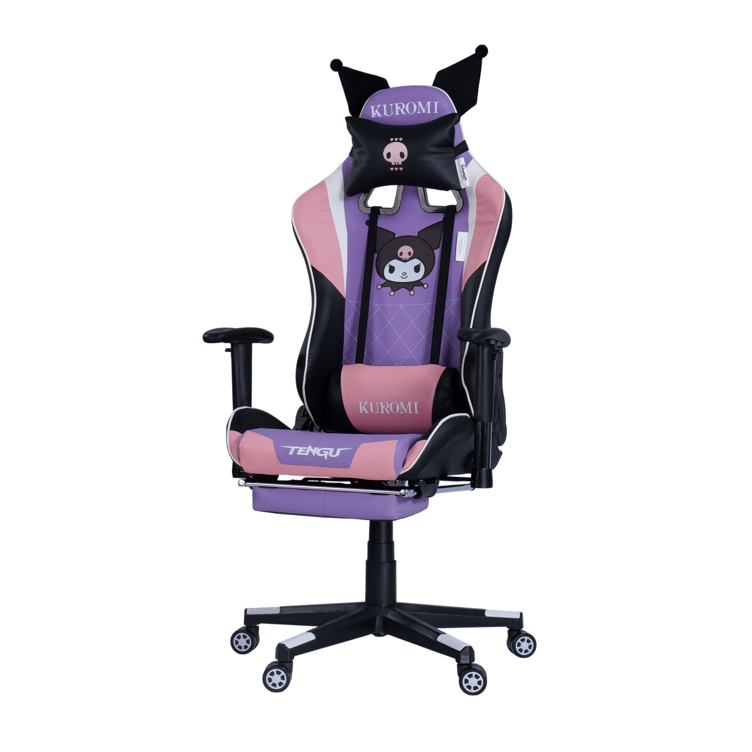 เก้าอี้เกมมิ่ง TENGUGAMINGGEARS รุ่น SANRIO KUROMI (CH-KR-PPL) SIZE-L สีชมพูม่วง เบาะหนัง_0