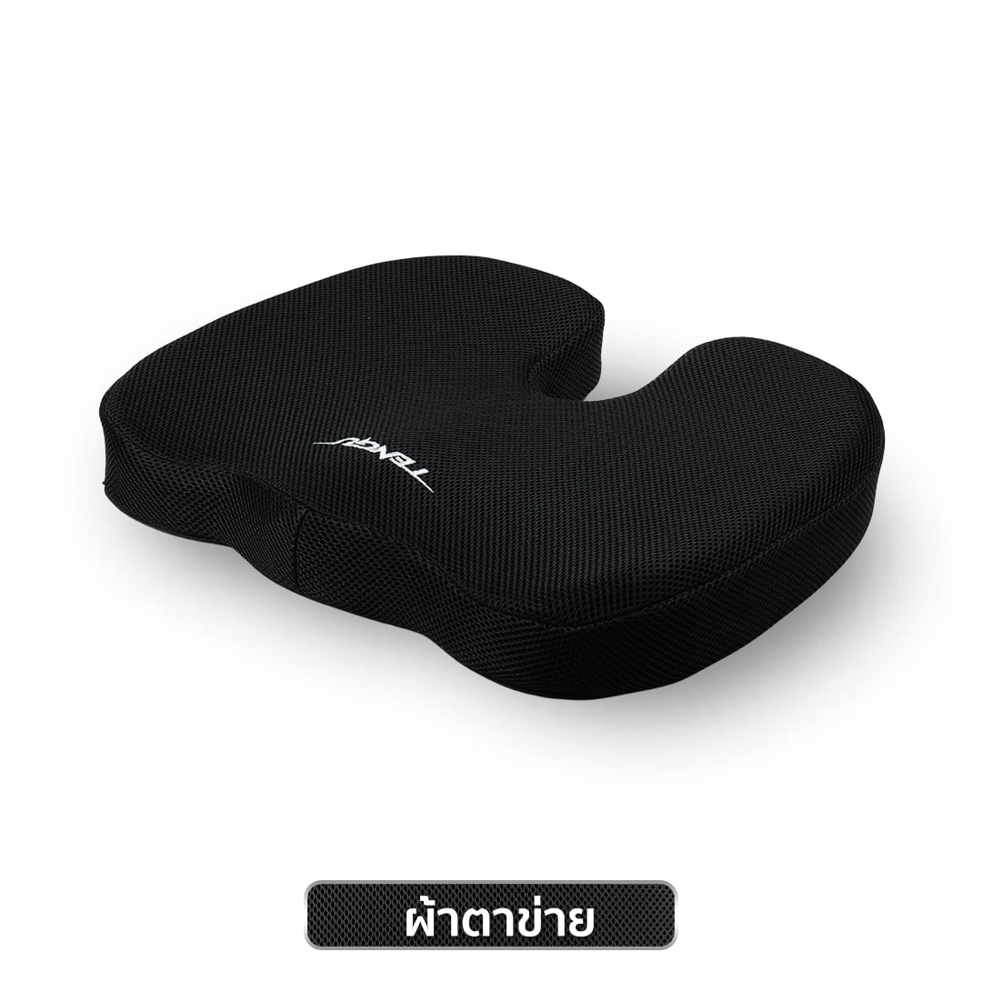 เบาะรองนั่งเพื่อสุขภาพ TENGUGAMINGGEARS CU-S-BK สีดำ_0