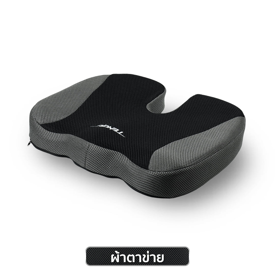 เบาะรองนั่งเพื่อสุขภาพ TENGUGAMINGGEARS CU-S-BG สีดำเทา_0