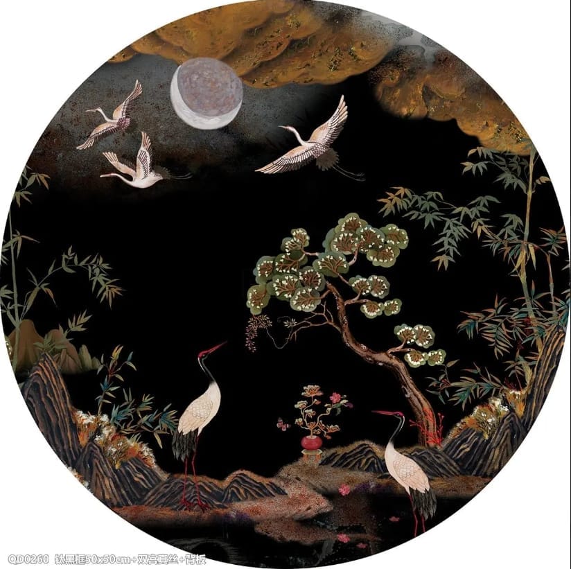 กรอบรูปฮวงจุ้ย OWLS WALLPAPERS PATH OF FLOURISHING FORTUNE ขนาด 50X50CM