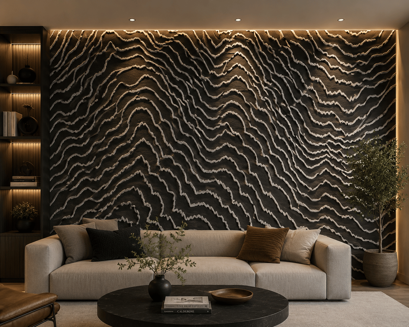 วอลเปเปอร์ OWLS WALLPAPERS FIJI CHARCOAL 53CM X 10M.