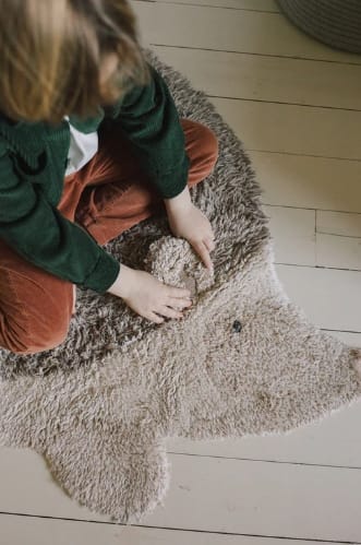 พรม OWLS WALLPAPERS WASHABLE ANIMAL RUG HEDGEHOG 90 X 130 CM.