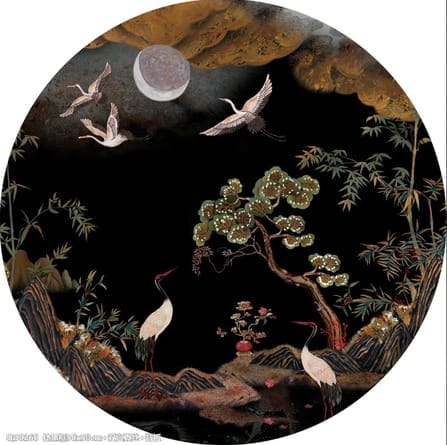 กรอบรูปฮวงจุ้ย OWLS WALLPAPERS PATH OF FLOURISHING FORTUNE ขนาด 50X50CM_0