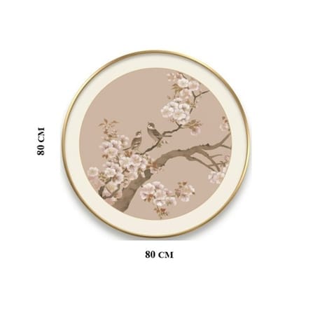 กรอบรูปฮวงจุ้ย OWLS WALLPAPERS TWO BIRDS BRING JOY ขนาด 80X80CM._0