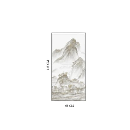 กรอบรูปฮวงจุ้ย OWLS WAALLPAPERS RIVERS AND MOUNTAINS ขนาด 68X138CM._0