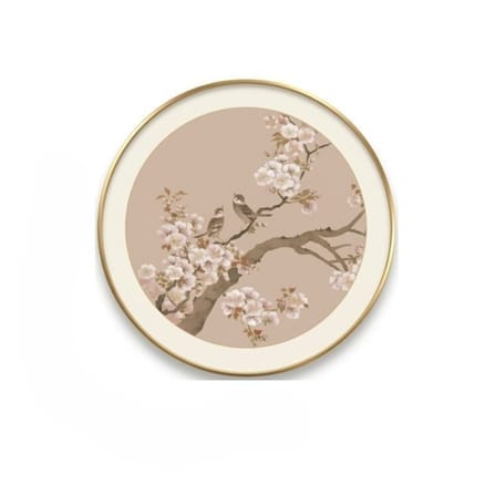 กรอบรูปฮวงจุ้ย OWLS WALLPAPERS TWO BIRDS BRING JOY ขนาด 80X80CM._1