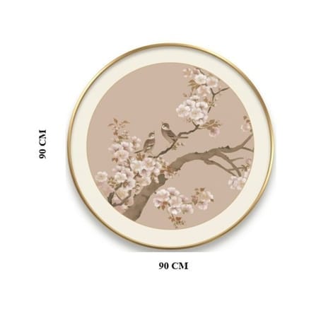 กรอบรูปฮวงจุ้ย OWLS WALLPAPERS TWO BIRDS BRING JOY ขนาด 90X90CM._1