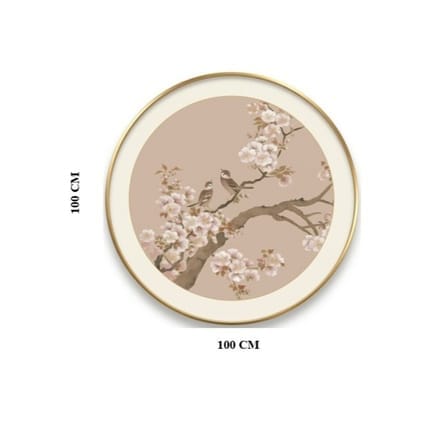 กรอบรูปฮวงจุ้ย OWLS WALLPAPERS TWO BIRDS BRING JOY ขนาด 100X100CM._1