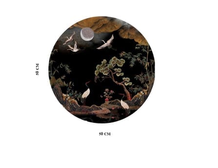 กรอบรูปฮวงจุ้ย OWLS WALLPAPERS PATH OF FLOURISHING FORTUNE ขนาด 50X50CM_1
