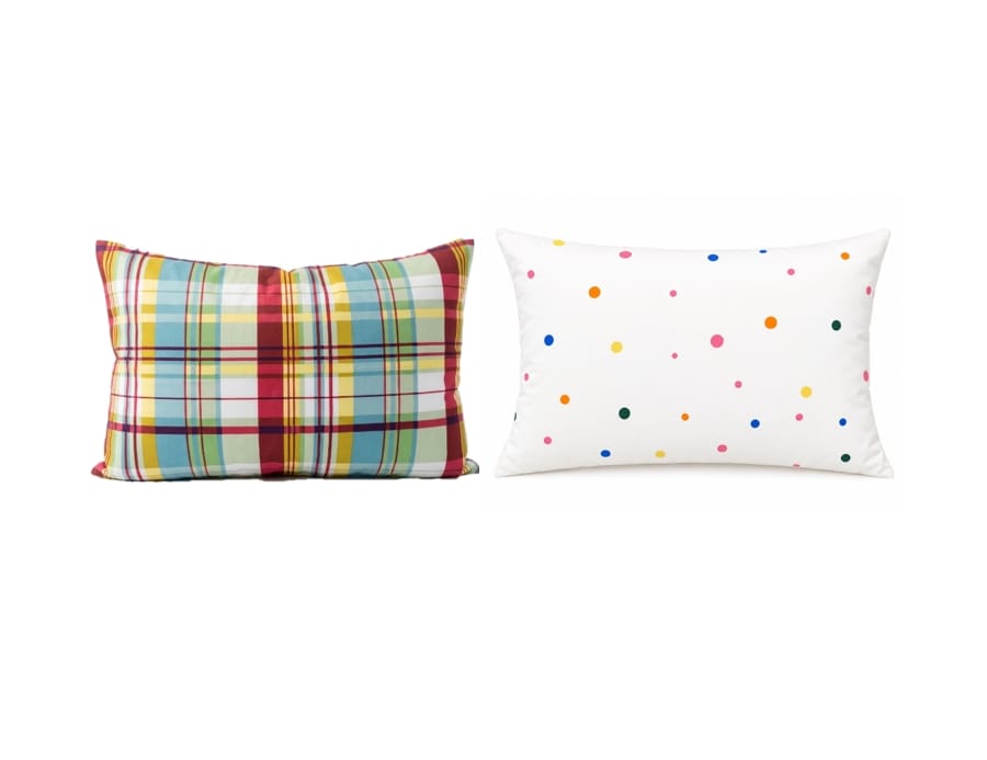 ปลอกหมอนหนุน OWLS WALLPAPERS 50X75 ซม. พิมพ์ลาย 2 ด้าน - ลายจุด POLKA DOT และลายตาราง_0