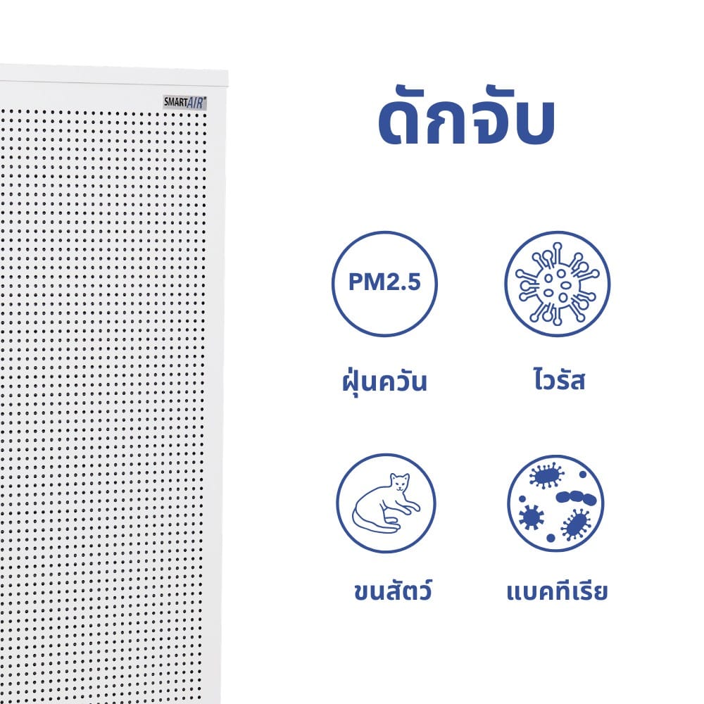 เครื่องฟอกอากาศ SMART AIR รุ่น BLAST ขนาดห้อง 150 ตร.ม. สำหรับออฟฟิศและห้องขนาดใหญ่_2