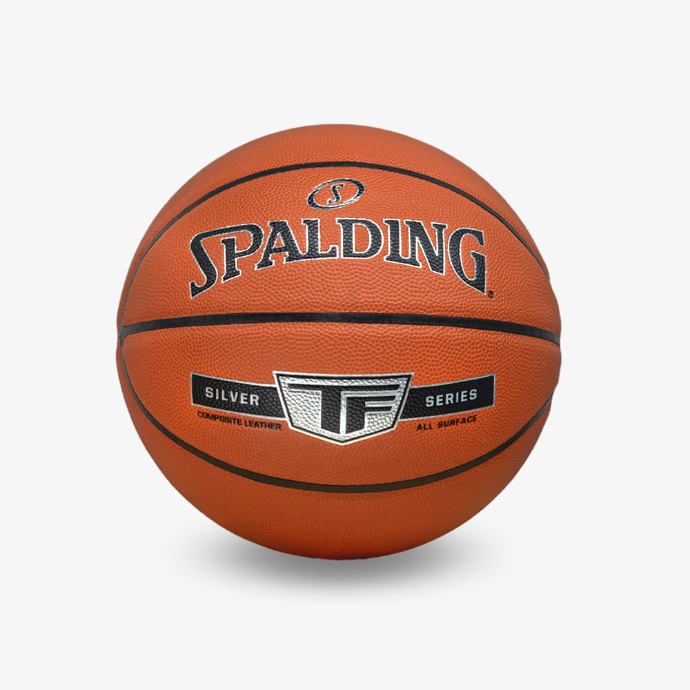 ลูกบาส SPALDING รุ่น TF-SILVER ลูกบาสเกตบอล หนัง PU, เบอร์ 7