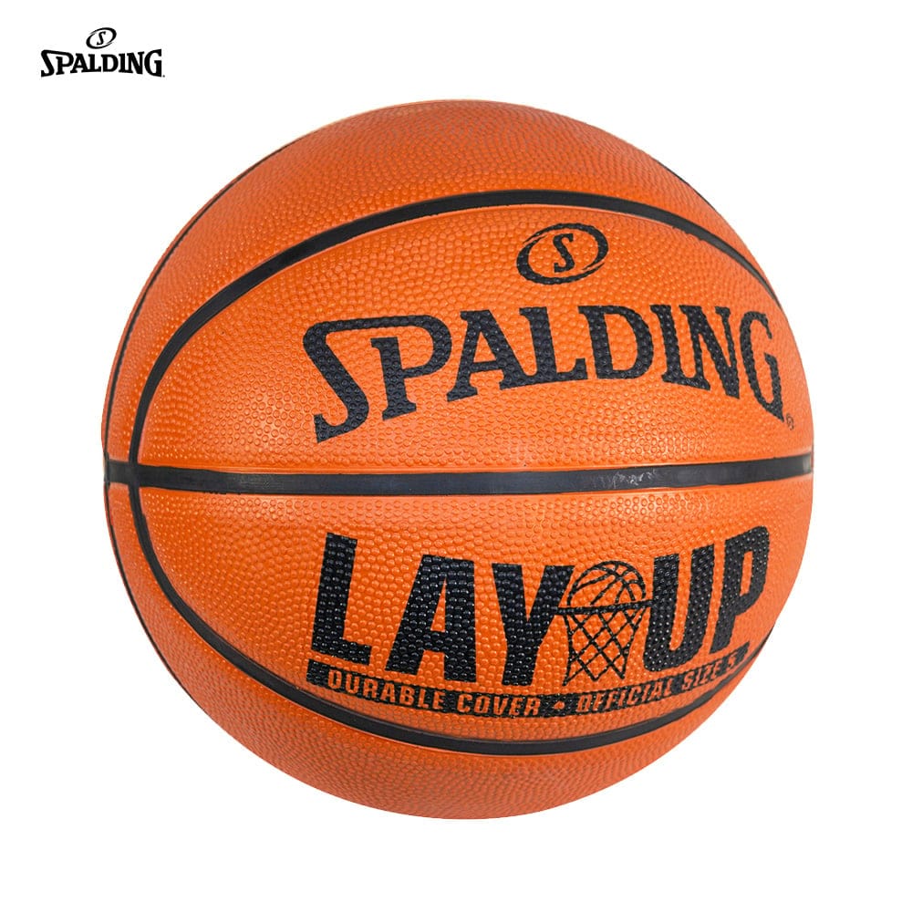 ลูกบาส SPALDING รุ่น LAY UP ลูกบาสเกตบอลยาง ไม่เเถมที่สูบลม เบอร์ 5_2