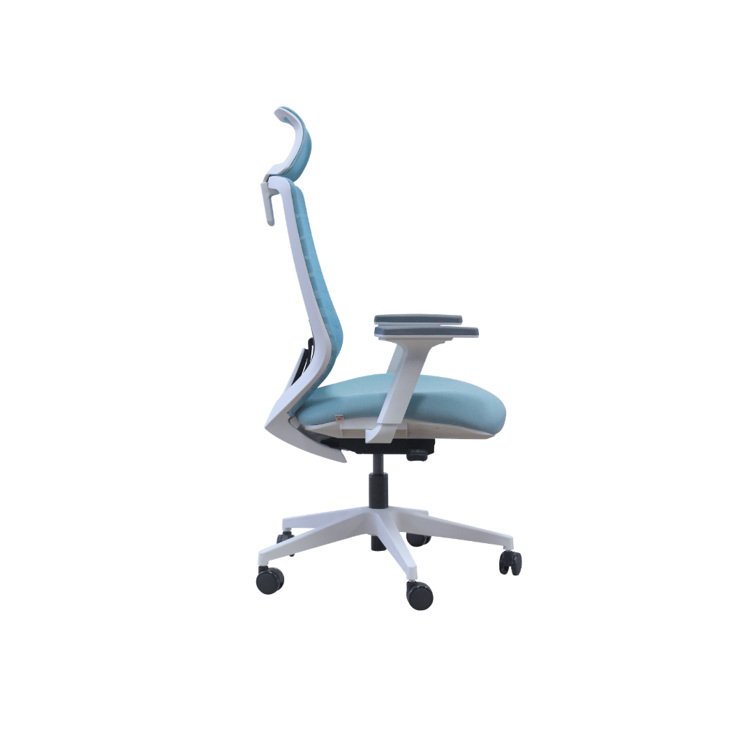 เก้าอี้เพื่อสุขภาพ PFORM FURNITURE รุ่น BLUVA สีฟ้า_3