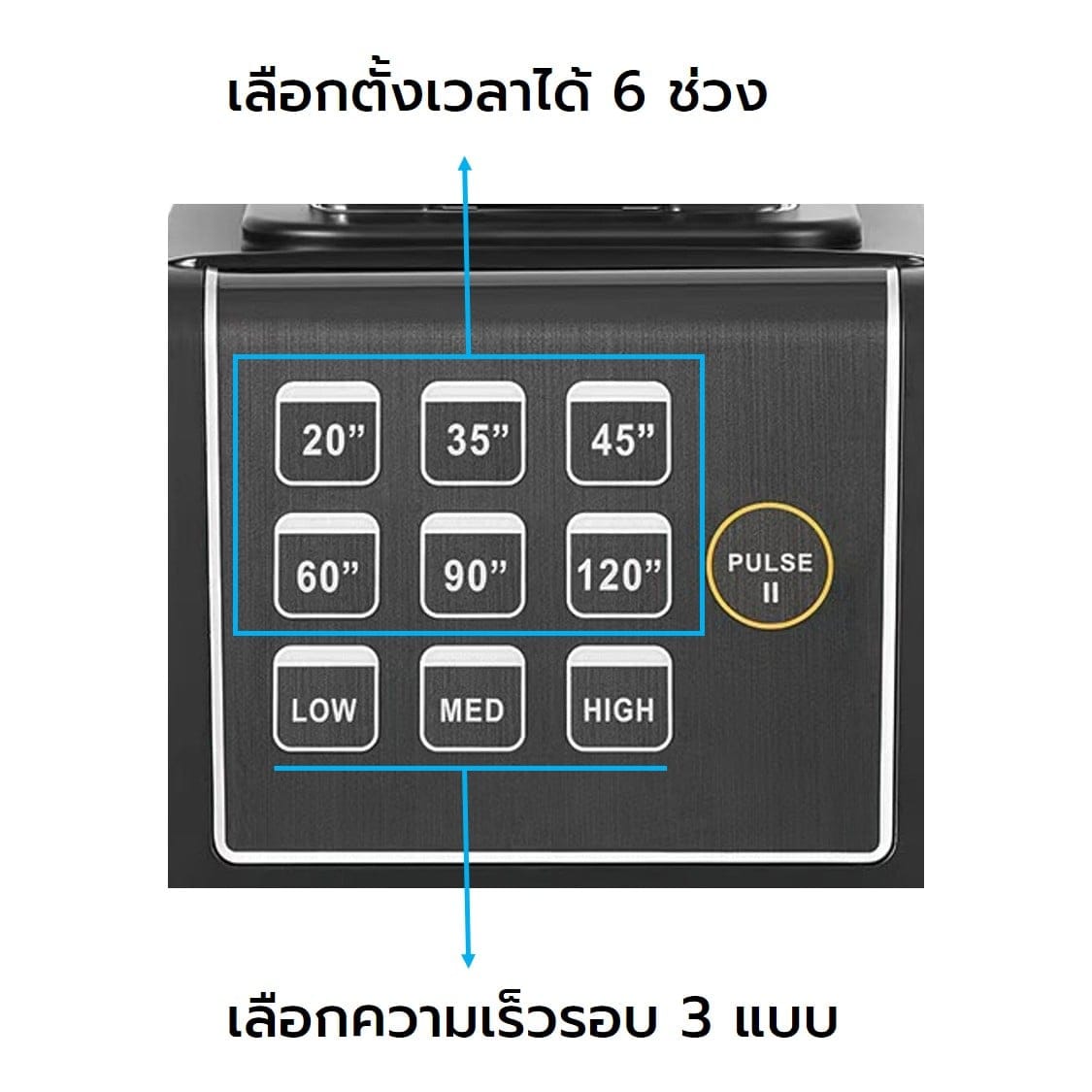 เครื่องปั่นอเนกประสงค์ JTC รุ่น 890 สีดำ_2