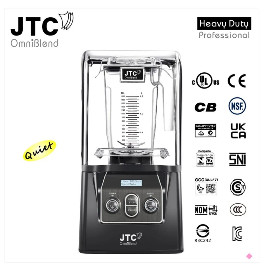 เครื่องปั่นอเนกประสงค์ JTC รุ่น 900Q-D สีดำ (ฝาเก็บเสียง)_7
