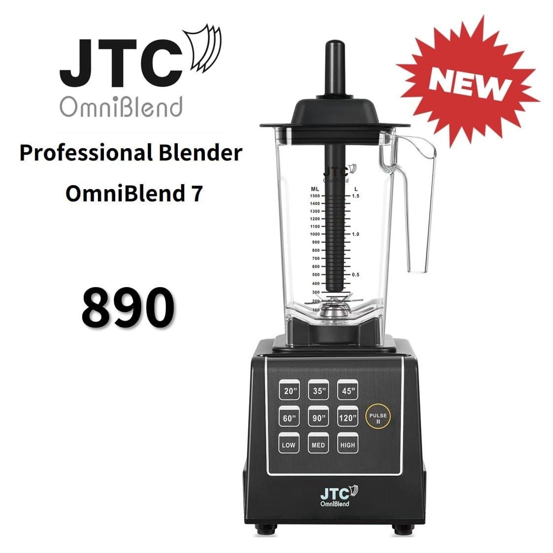 เครื่องปั่นอเนกประสงค์ JTC รุ่น 890 สีดำ