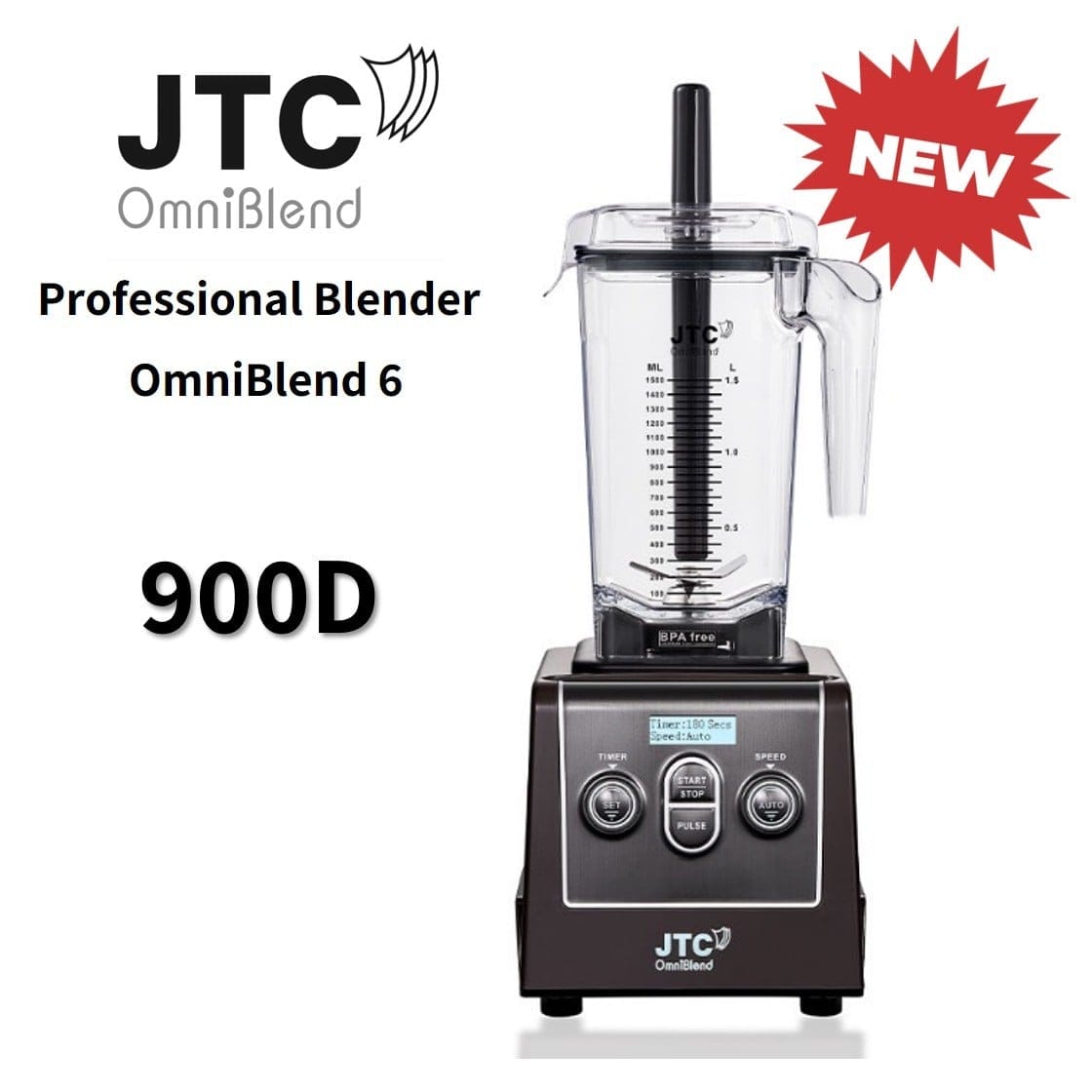 เครื่องปั่นอเนกประสงค์ JTC รุ่น 900D สีดำ_8