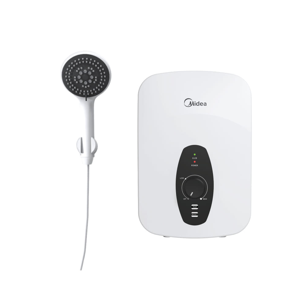 เครื่องทำน้ำอุ่น Midea MWH-38QTH(W) 3800 วัตต์ สีขาว (ไม่รวมติดตั้ง)