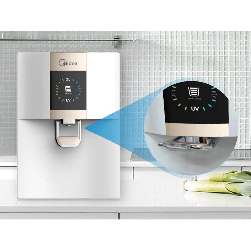 เครื่องกรองน้ำแบบติดผนังหรือตั้งโต๊ะ MIDEA รุ่น JN1648T-RO สีขาว_6