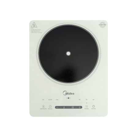 เตาแม่เหล็กไฟฟ้า Midea COOKKY2200 series รุ่น MIC220TLAGH2 สีเทาอ่อน_0