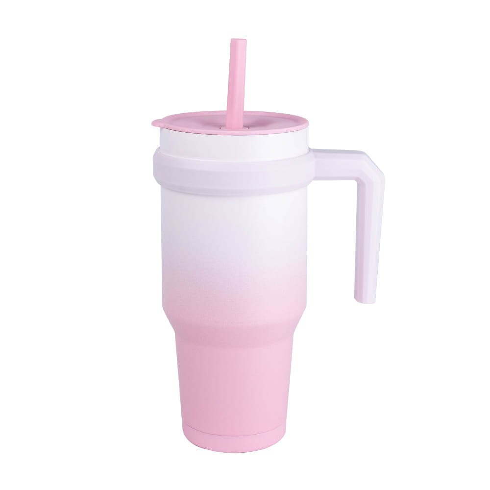 แก้วน้ำสุญญากาศ RRS มีหูจับ 1200 ML สีชมพูพาสเทล_0
