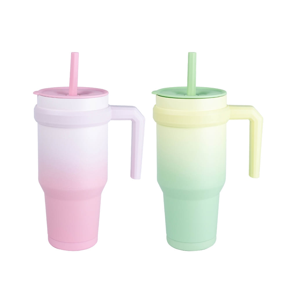 แก้วน้ำสุญญากาศ RRS มีหูจับ 1200 ML สีเขียวพาสเทล_1