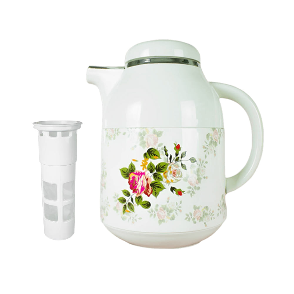 เหยือกน้ำ เก็บอุณหภูมิ RRS รุ่น H300 ลาย 8 1000ML สีขาวลายดอกไม้_1