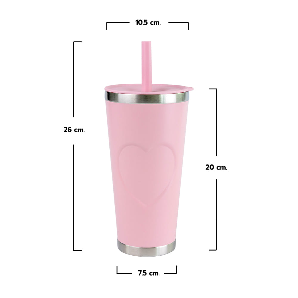 แก้วน้ำสุญญากาศ RRS 800 ML สีชมพูพาสเทล_1