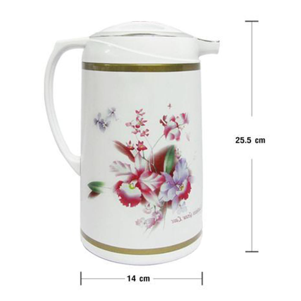 กระติกเก็บอุณหภูมิ RRS รุ่น 2899-DS 1000ML สีขาวลายดอกไม้_4