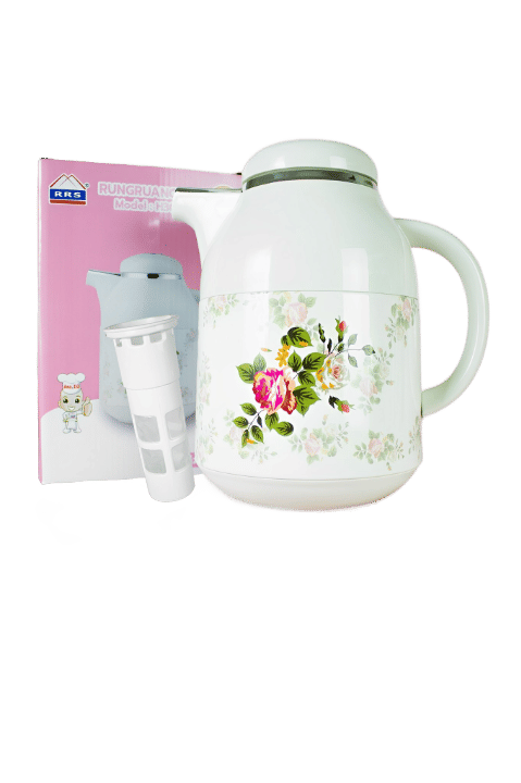 เหยือกน้ำ เก็บอุณหภูมิ RRS รุ่น H300 ลาย 8 1000ML สีขาวลายดอกไม้_3