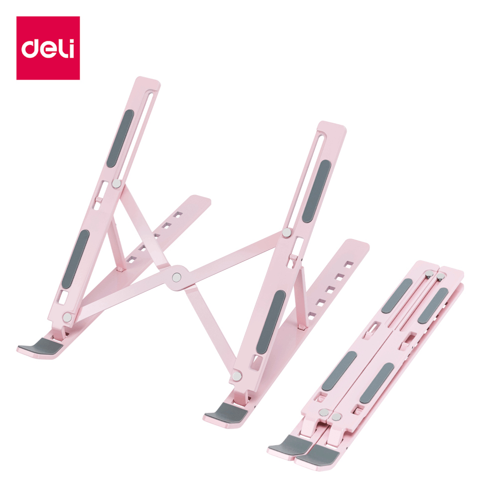 แท่นวางโน้ตบุ๊ก DELI VS780-PK-01 สีชมพู