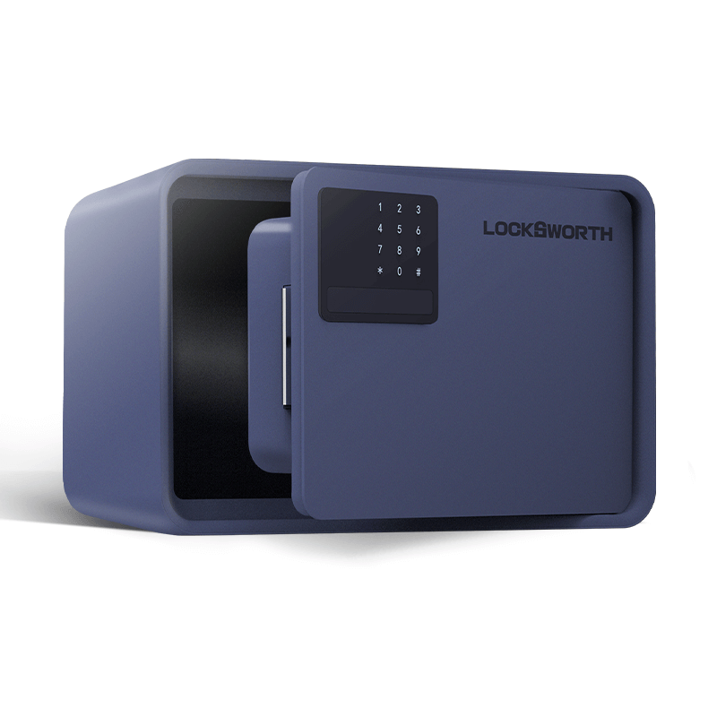 ตู้เซฟนิรภัย LOCKSWORTH VS4523-BL-01 20X31X20ซม. 4กก. ปลดล็อคด้วยรหัส สีน้ำเงิน_0