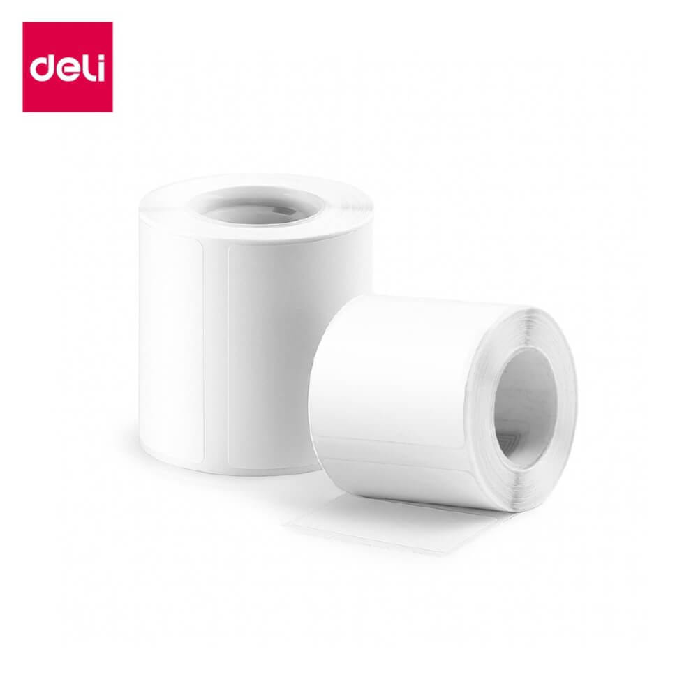 สติ๊กเกอร์ฉลาก DELI QH58-WH-01 4*2ซม. 320 ชิ้น