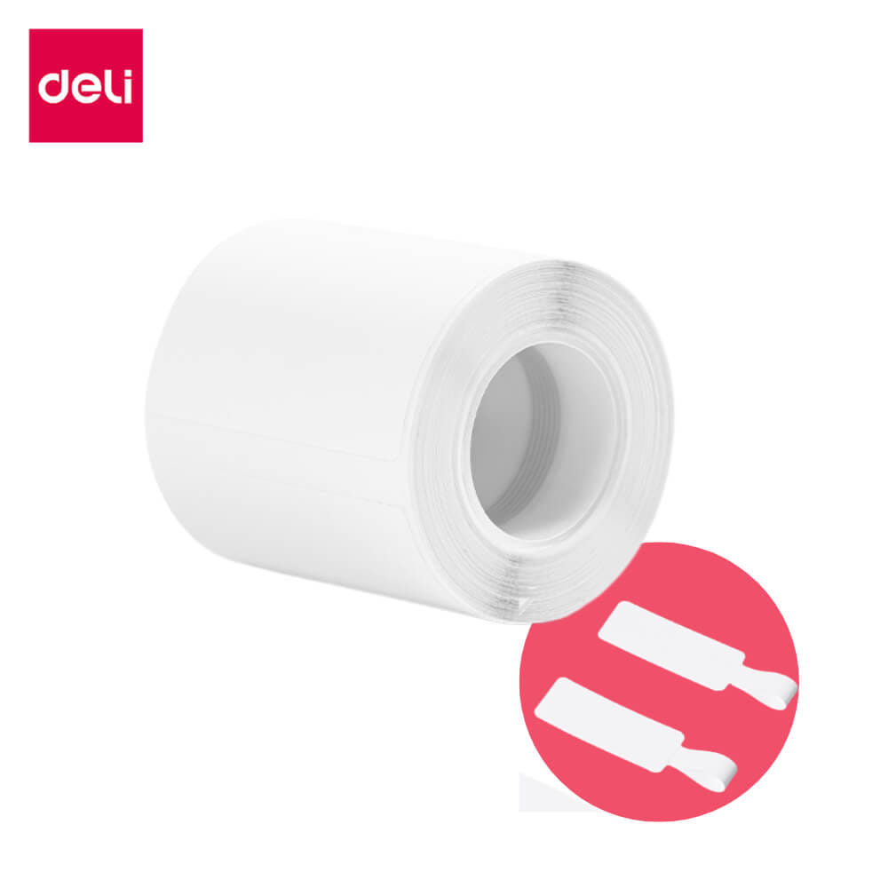 สติ๊กเกอร์ฉลาก DELI QH59-WH-01 4*1.5ซม. 100 ชิ้น