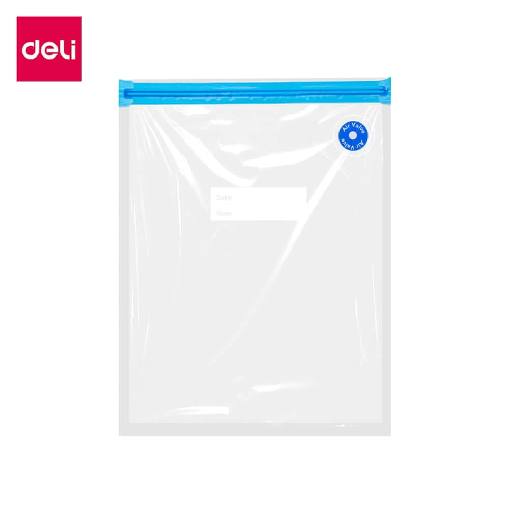 ถุงซีลสุญญากาศ แบบเรียบ DELI VS1322-BL-01 26X34 ซม. สีใส 1 ใบ_0