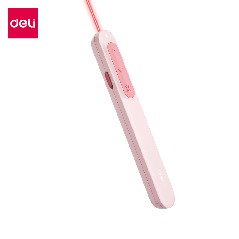 เลเซอร์พอยเตอร์ DELI ES002-PK-01 2.4GHZ สีชมพู