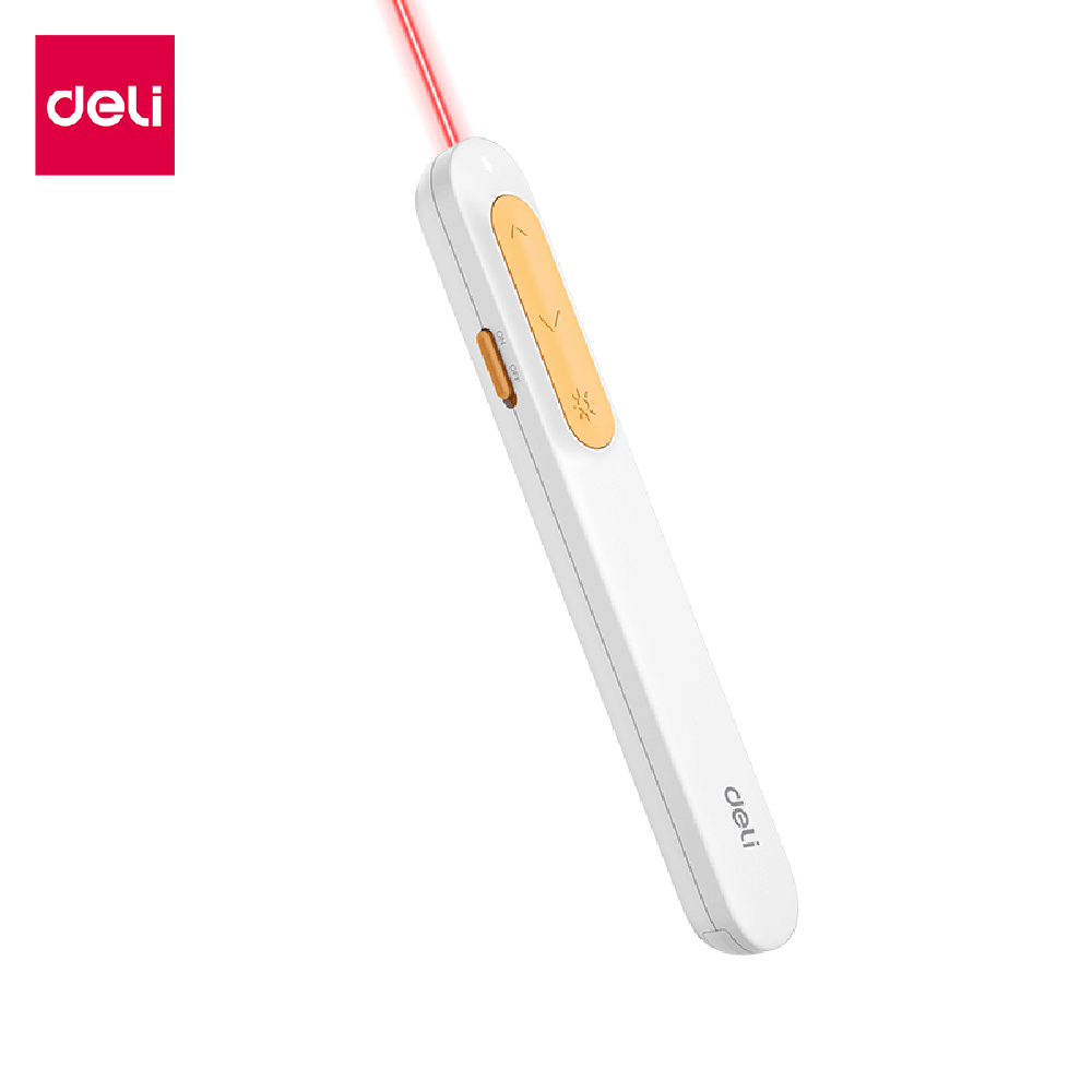เลเซอร์พอยเตอร์ DELI ES002-WH-01 2.4GHZ สีขาว