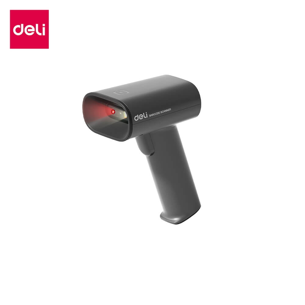 เครื่องสแกนบาร์โค้ด 2-IN-1 DELI ES228-GR-01 USB สีเทา_0
