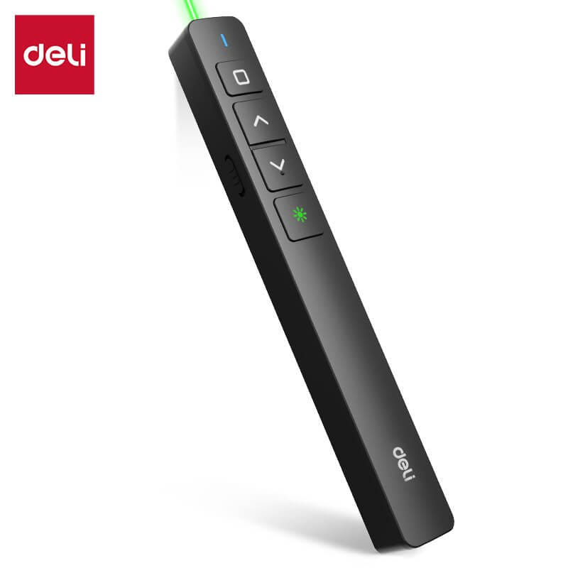 เลเซอร์พอยเตอร์ DELI ES001-G-BK-01  สีดำ แสงเลเซอร์สีเขียว_0