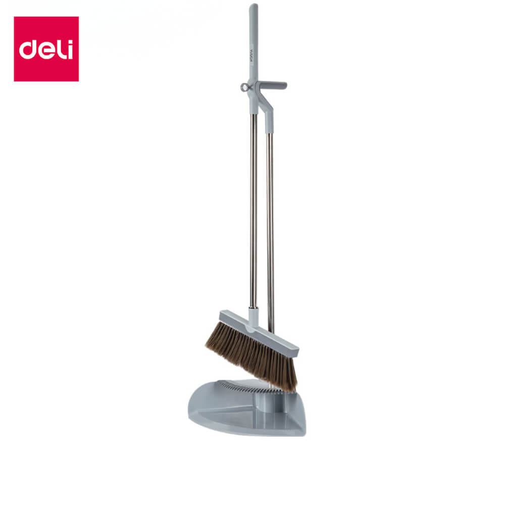 ชุดไม้กวาด DELI VS1413-GR-01 สีขาวเทา