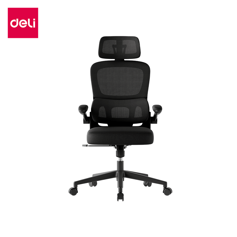 เก้าอี้สุขภาพ DELI E4982-BK-01 ปรับเอนได้ สีดำ