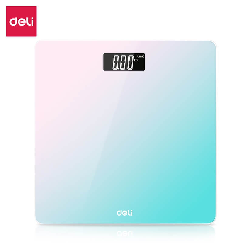 เครื่องชั่งน้ำหนัก DELI E86120-BC-01 สีชมพูฟ้า_9