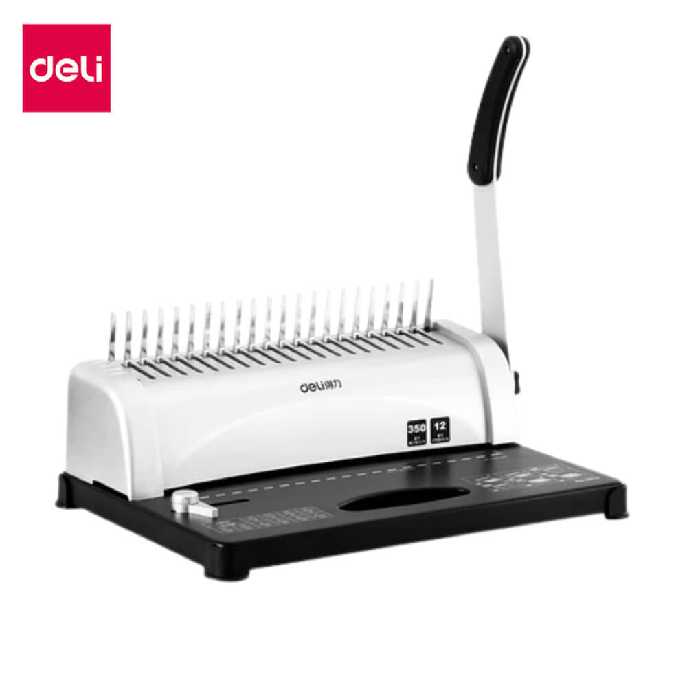 เครื่องเข้าเล่ม DELI E3870-SL-01 สีเงิน
