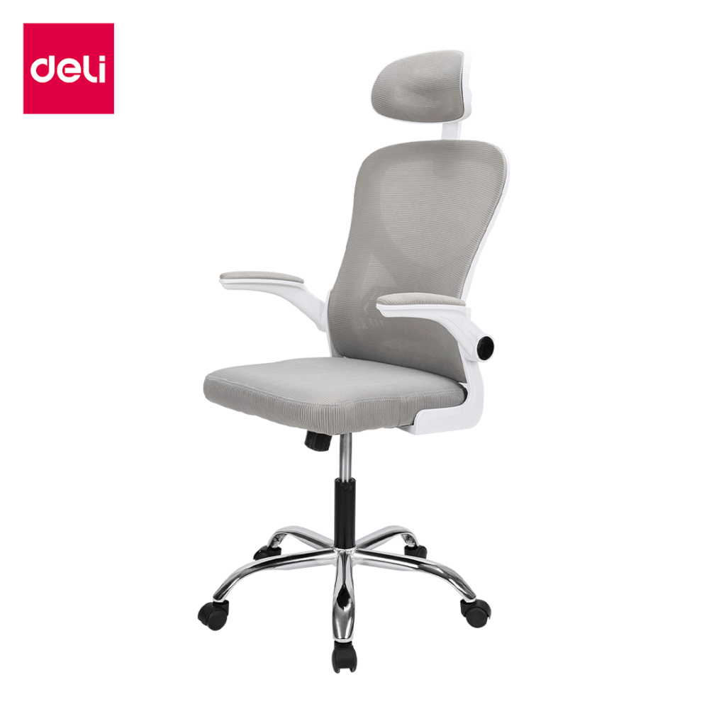 เก้าอี้ทำงาน DELI E4930-GR-01 ปรับสูงได้ 10CM สีเทา