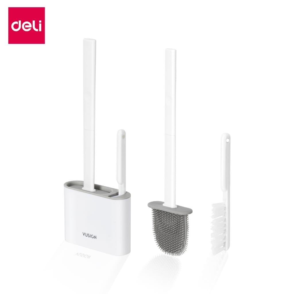 ชุดแปรงขัดห้องน้ำอเนกประสงค์ VUSIGN VS1026-WH-01 สีขาว