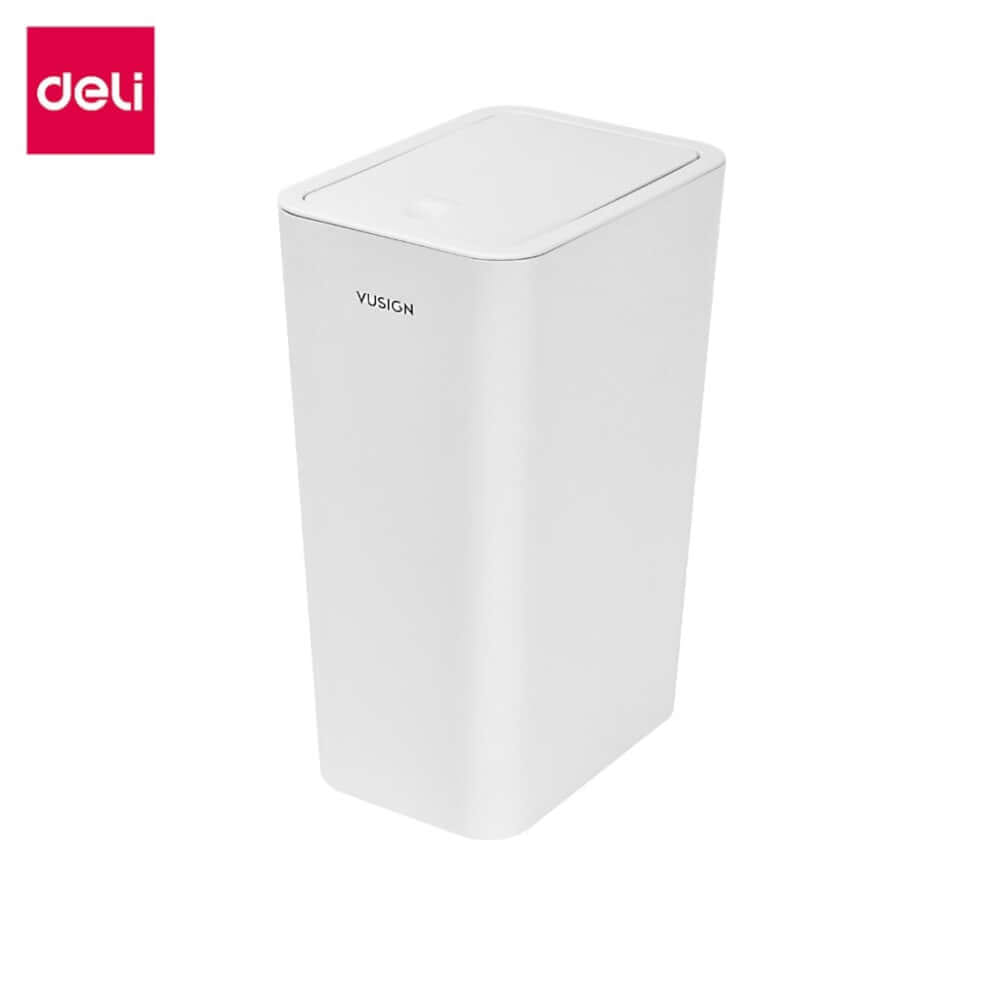 ถังขยะแบบฝากด VUSIGN VS1109-WH-01 9ลิตร สีขาว_0