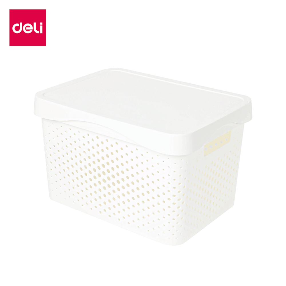 กล่องเก็บของ DELI VS468-WH-01 20 ลิตร